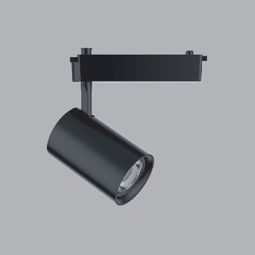 Đèn led chiếu điểm gắn thanh ray thân đen 12W MPE TSLB-12N, ánh sáng trung tính, kích thước Ø50x159mm, đóng gói 1 cái/hộp, 40 cái/thùng