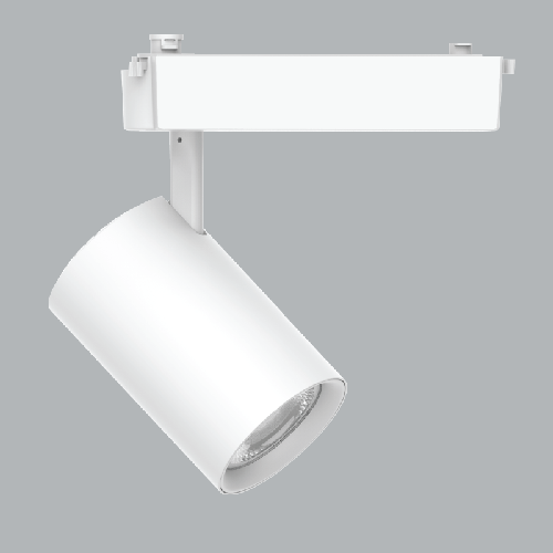 Đèn led chiếu điểm gắn thanh ray trắng 20W MPE TSL-20N, ánh sáng trung tính, kích thước ø60x173mm, đóng gói 1 cái/hộp, 40 cái/thùng