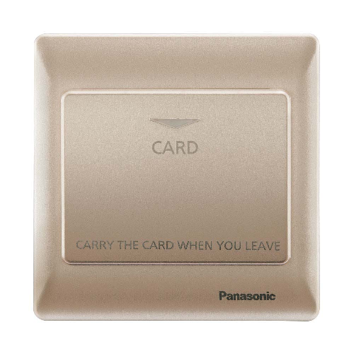 Bộ công tắc thẻ Panasonic WEC5781MYZ-VN, màu vàng ánh kim