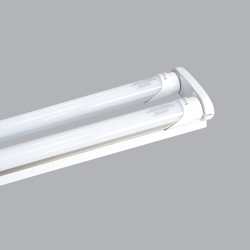 Bộ máng Led tube nhựa nano+PC MPE (bao gồm bóng) 2x9W 0.6m - MNT-210T ánh sáng trắng