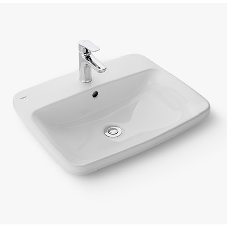 Chậu rửa lavabo dương bàn Inax L-2398V(EC/FC), kích thước 450x550x170 mm