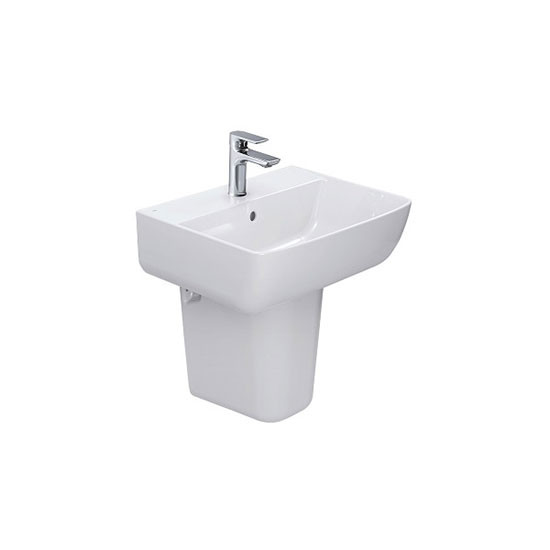 Chậu rửa lavabo treo tường Inax L-312V (EC/FC), dòng S200, kích thước 530x435x196mm