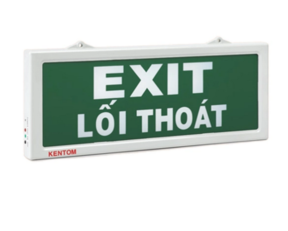 Đèn exit 1 mặt Kentom KT610