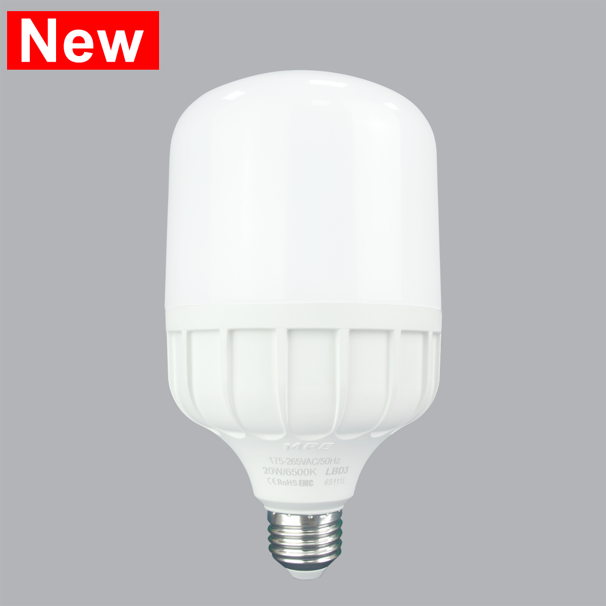 Đèn led Bulb chống ẩm 30W MPE, 100X186 mm - LBD3-30T ánh sáng trắng