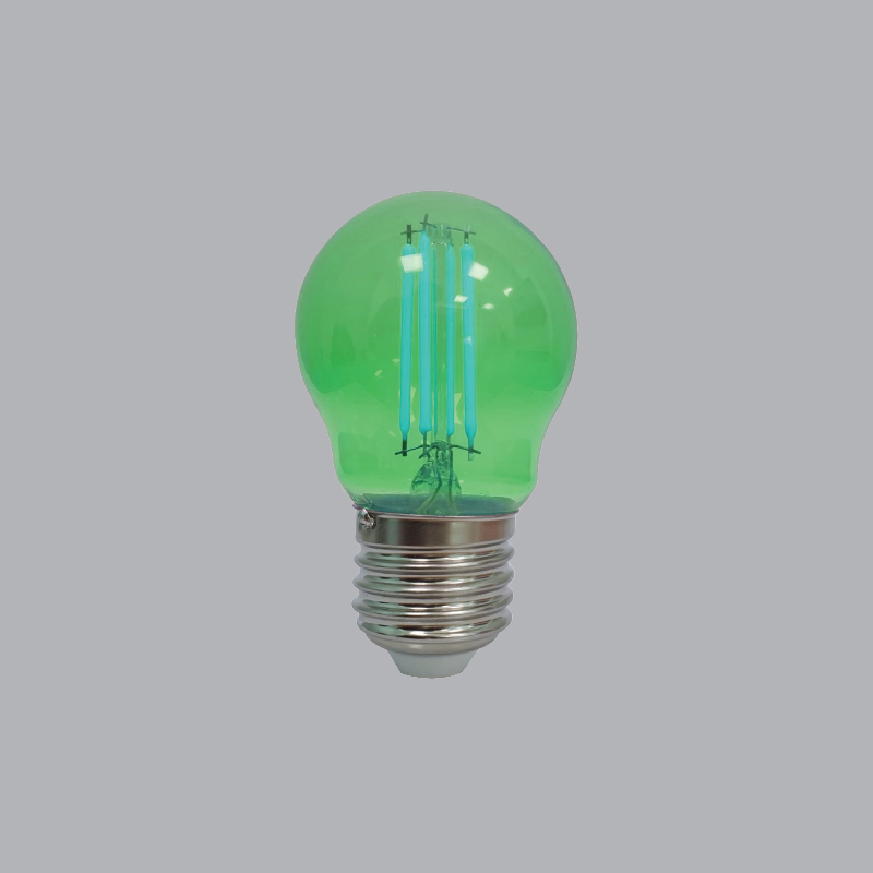 Đèn Led Bulb Filament màu 2.5W MPE, Ø35x98 mm - FLM-3GR , Màu xanh lá