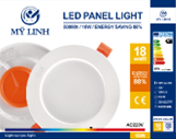 Đèn led downlight 12W Mỹ Linh DW-LH0020A 6500K, ánh sáng trắng