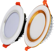 Đèn led downlight 3 màu 7W Mỹ Linh DM-SW001BC 3000K, ánh sáng vàng, đế nhôm đúc chip Philips