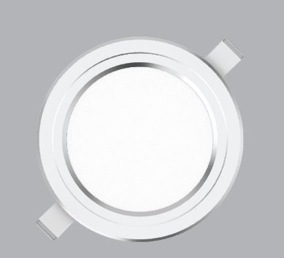 Đèn Led panel  âm trần tròn, viền bạc 9W MPE RPL-9T/S ánh sáng trắng, KT Þ150x25 mm, Þ130 mm