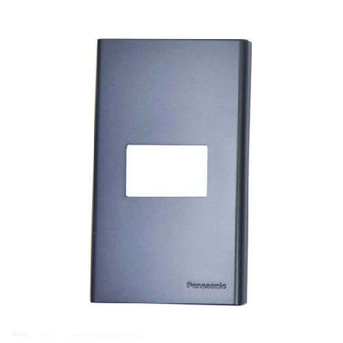 Mặt dùng cho 1 thiết bị Panasonic WEV68010MB, màu đen ánh kim
