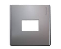 Mặt vuông dành cho 1 thiết bị Panasonic WEB7811MH, màu xám ánh kim