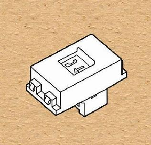 Ổ cắm điện thoại 4 dây có màn che Sino S18CC31RJ