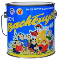 Sơn phủ Alkyd (bóng) màu bạc thùng 16kg Bạch Tuyết