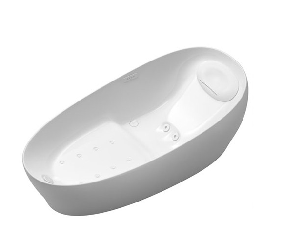 Bồn tắm đặt sàn massage sục khí, sục thủy lực, đèn LED Toto PJYD2200PWE. Phụ kiện bao gồm bộ ấn xả