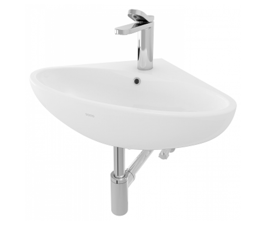 Chậu rửa lavabo treo tường đặt góc Toto LW815CJW/F