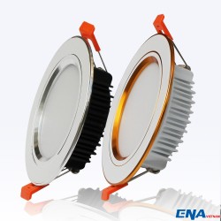 Đèn led downlight âm trần viền bạc 12W Ø110 DTI series ENA DTI12-145/SE(T)B, ánh sáng trắng