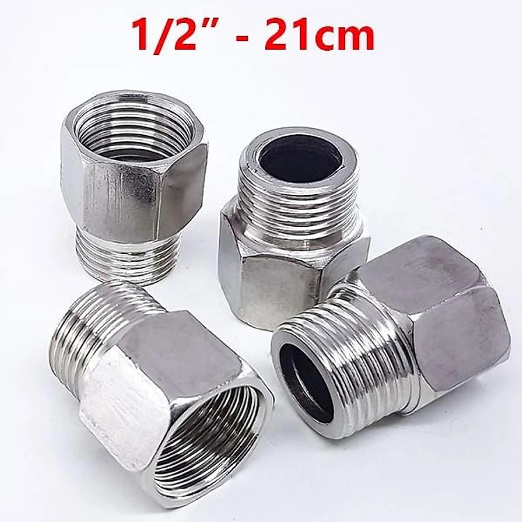 Nối giảm ren trong inox 304 Oem, kích thước ø21/17mm