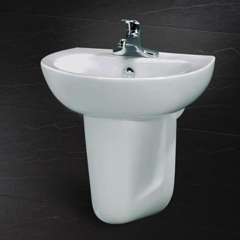 Chậu lavabo treo tường Caesar L2150+P2441