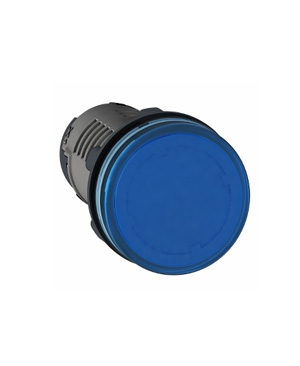 Đèn báo Ø 22, điện áp 110V AC Schneider XA2EVF6LC, màu xanh dương