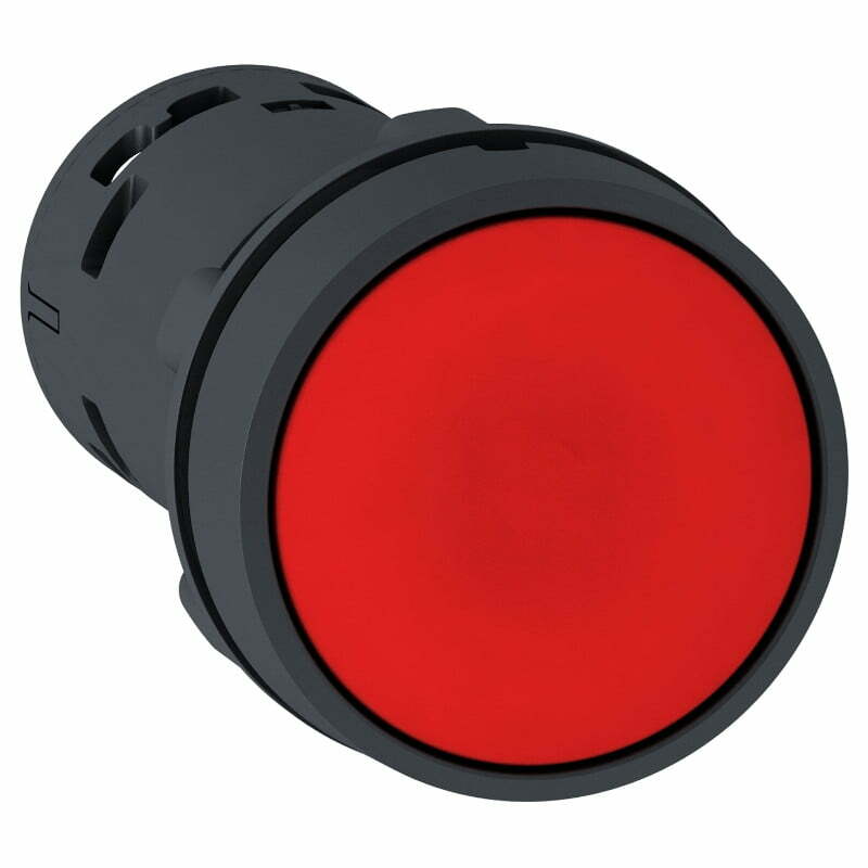 Nút nhấn có đèn led điện áp 230Vac, N/C Schneider XB7NW34M2, màu đỏ