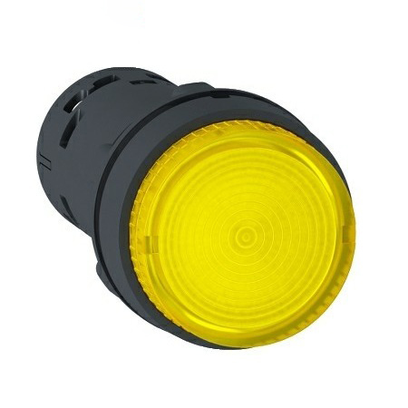 Nút nhấn có đèn led điện áp 230Vac, N/O Schneider XB7NW38M1, màu vàng