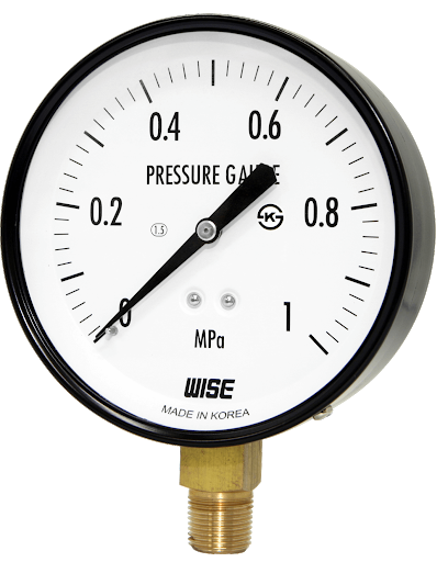 Đồng hồ đo áp suất Wise P252, 0-10kf/cm2 mặt 63mm ren 1/4'' NPT không dầu