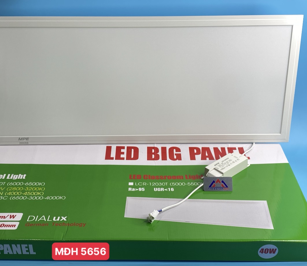 Đèn LED tấm lớn MPE 40W FPD-12030T 1200x300x35mm ánh sáng trắng