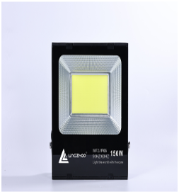 Đèn pha led 50W Lingzhao DPL-004-1, ánh sáng vàng, Kích thước hộp màu 217*62*264