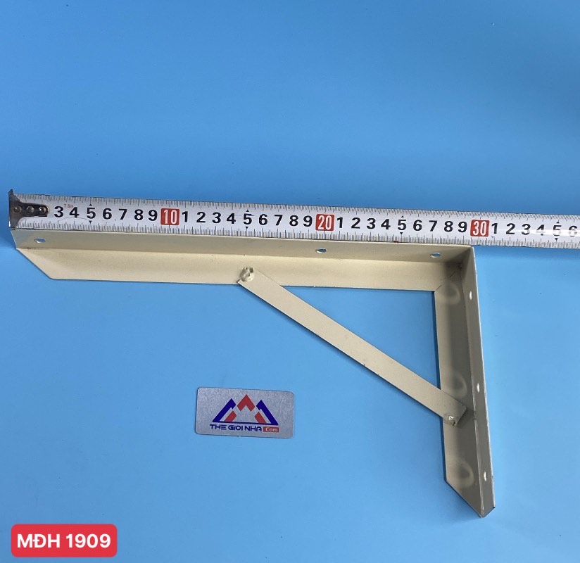 Ke góc vuông chữ L 30cm, chất liệu sắt sơn vàng