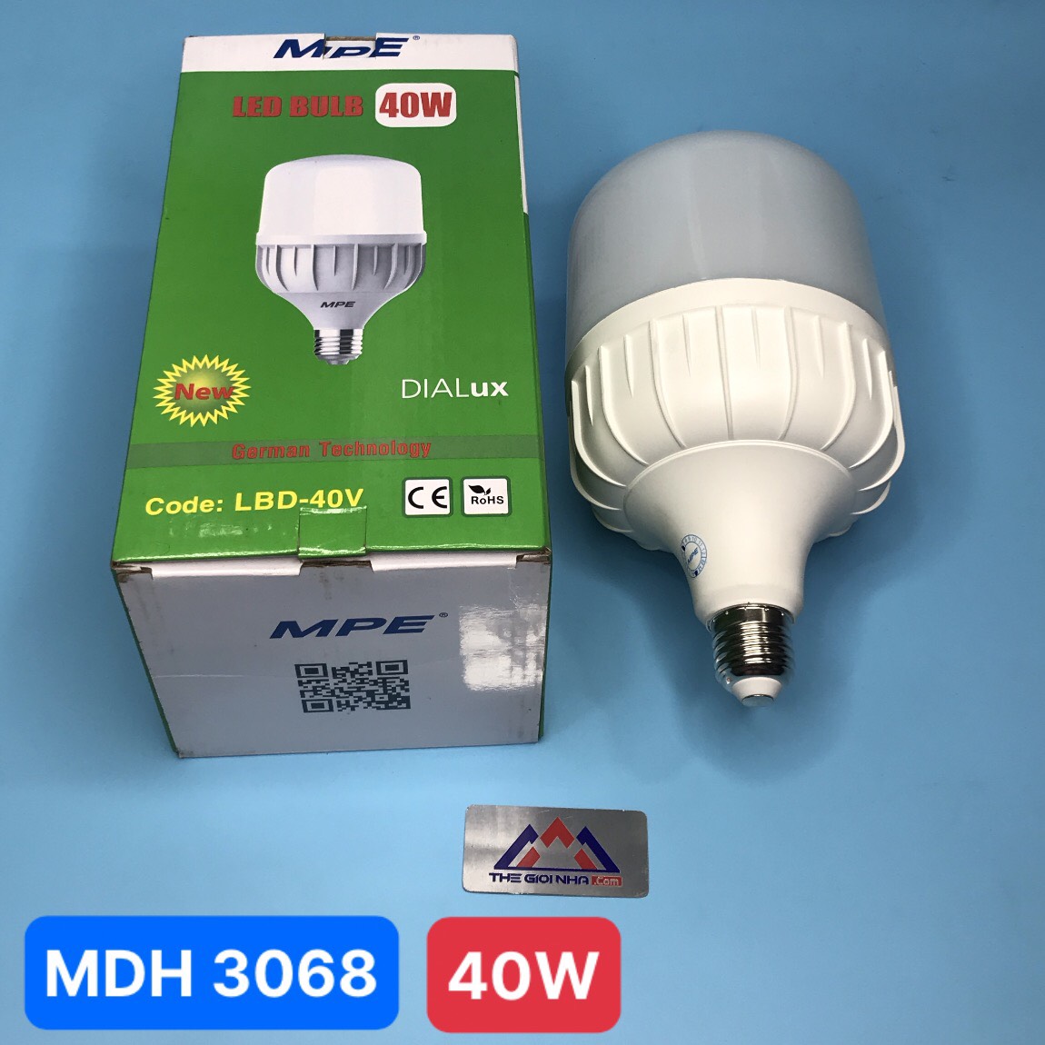 Bóng đèn Led bulb 40W MPE LBD-40V, ánh sáng vàng