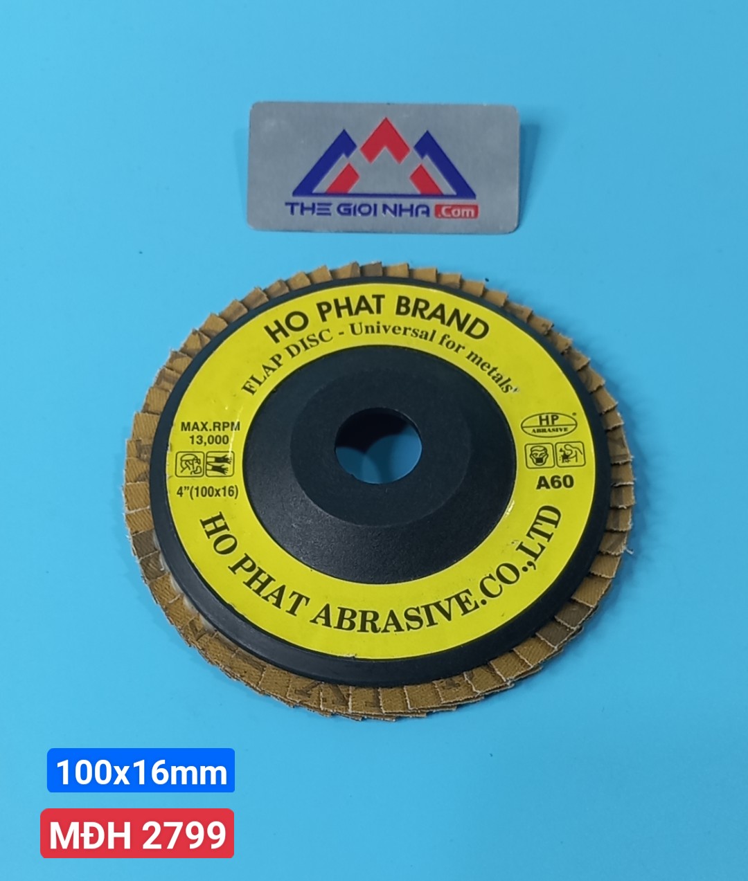 Đĩa Nhám xếp A60 HỒ PHÁT, 100x16 mm (4 inch)