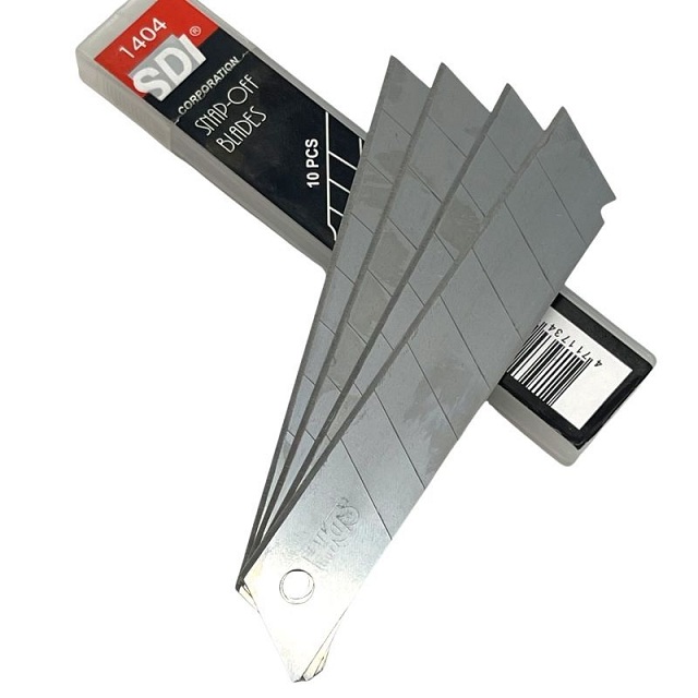 Lưỡi dao rọc giấy SDI lớn 1404C 18mm, 10 lưỡi/ vỉ