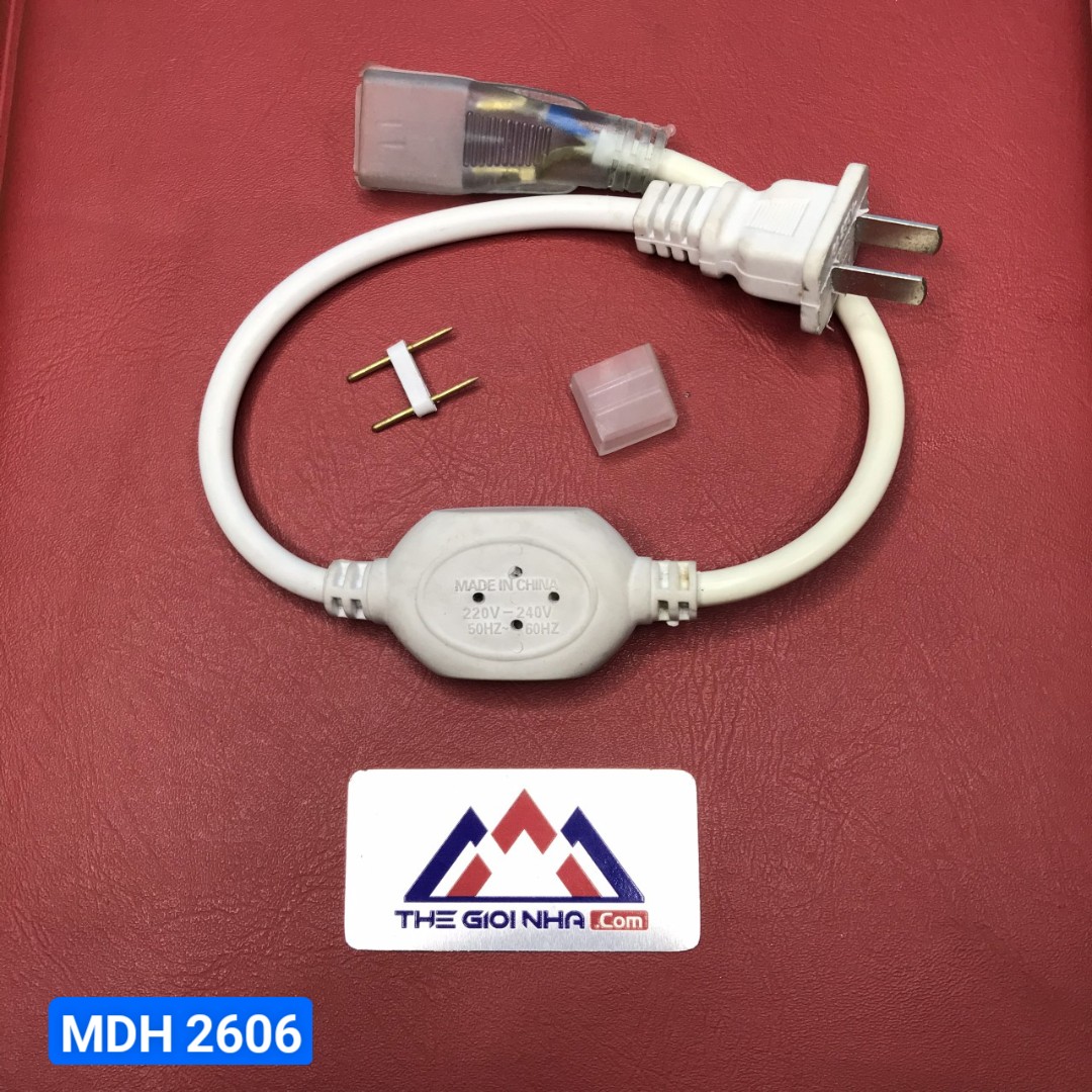 Nguồn AC 220V cho đèn led dây 2835 Maxben PK-MB-ZN3-2835-120B, điện áp 220V, IP65, dùng được cho tối đa 30m dây led