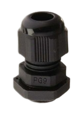 Ốc xiết cáp nhựa màu đen PG 11 Tiến Phát, dùng cho cáp có đường kính ngoài 5-10mm
