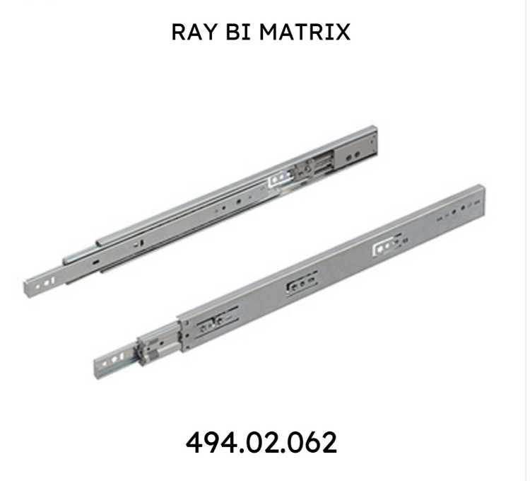 Ray bi giảm chấn Hafele 350mm 494.02.062