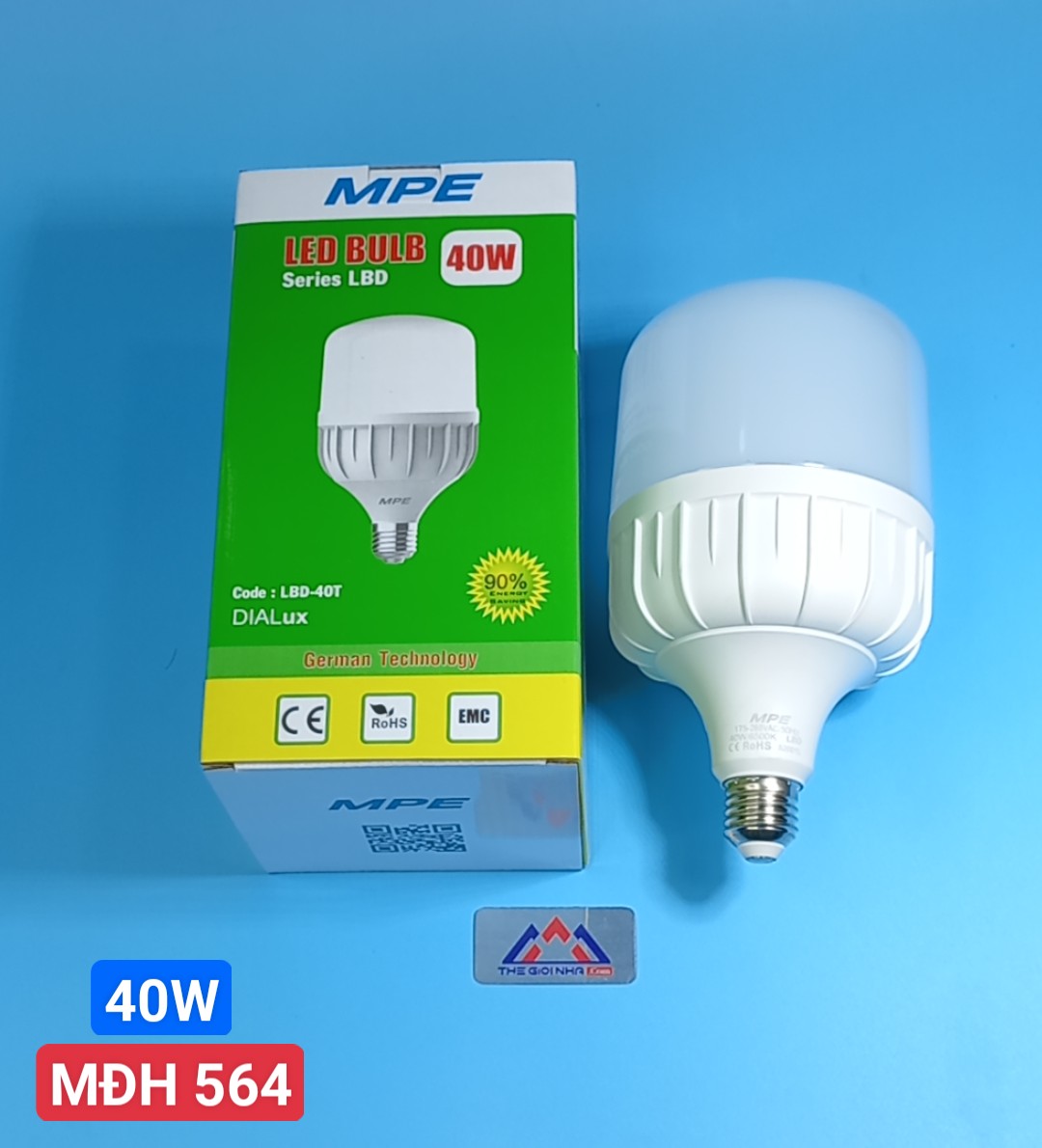 Bóng đèn Led Bulb 40W MPE LBD-40T, ánh sáng trắng