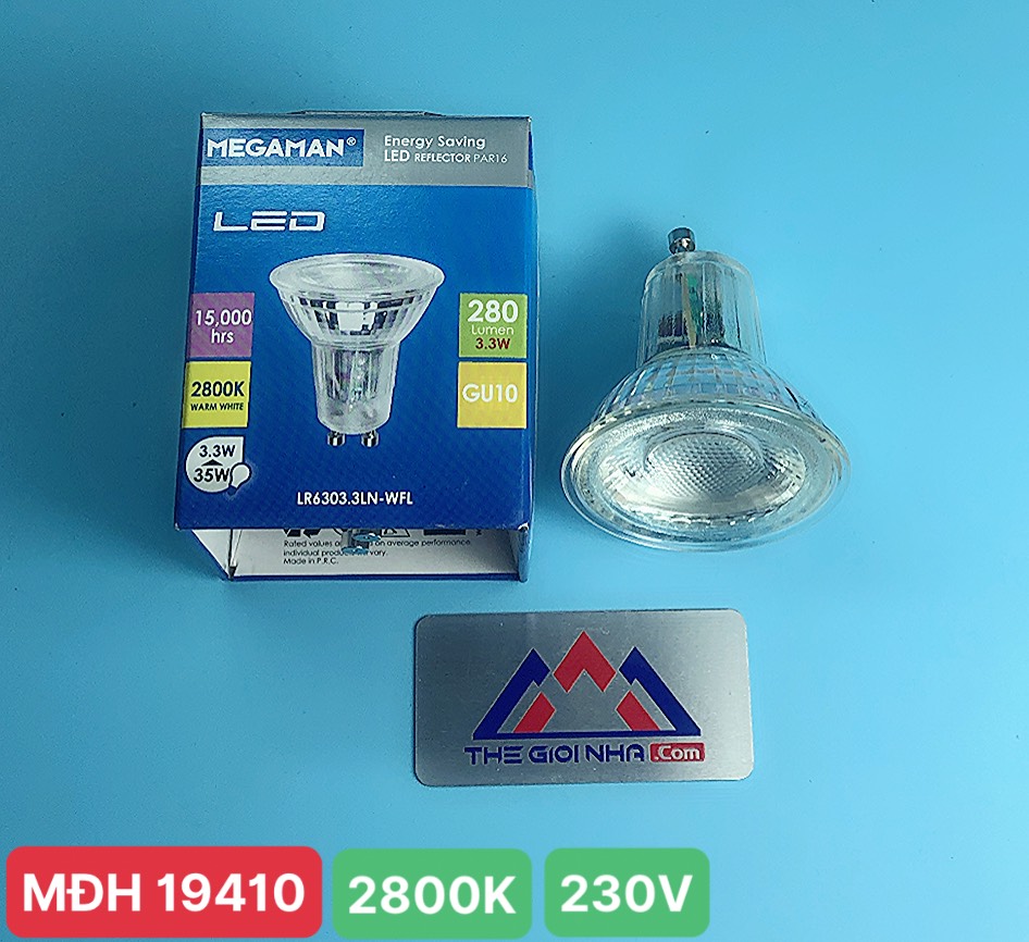 Đèn LED tiết kiệm điện PAR16 - LR6303.3LN-WFL - GU10-2800K-230V
