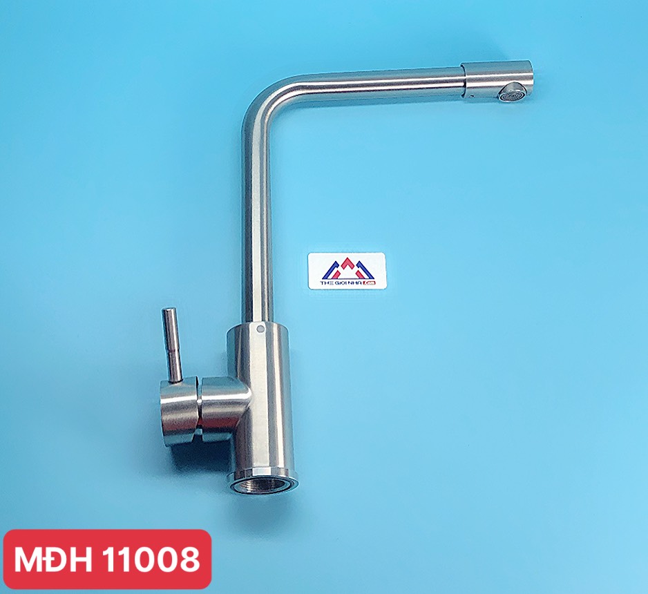 Vòi nóng lạnh ống tròn hình số 7, I304 mờ V005B mờ Luco