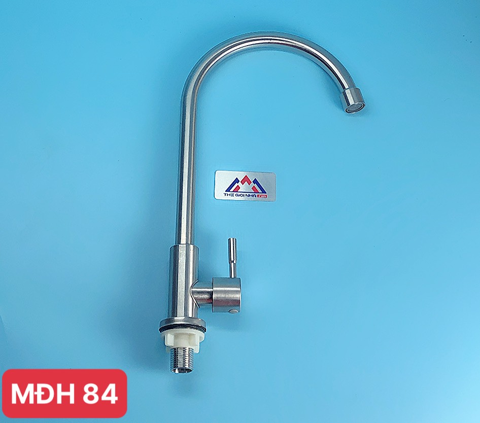 Vòi rửa chén lạnh Inox 304 Luco, ren phi 18