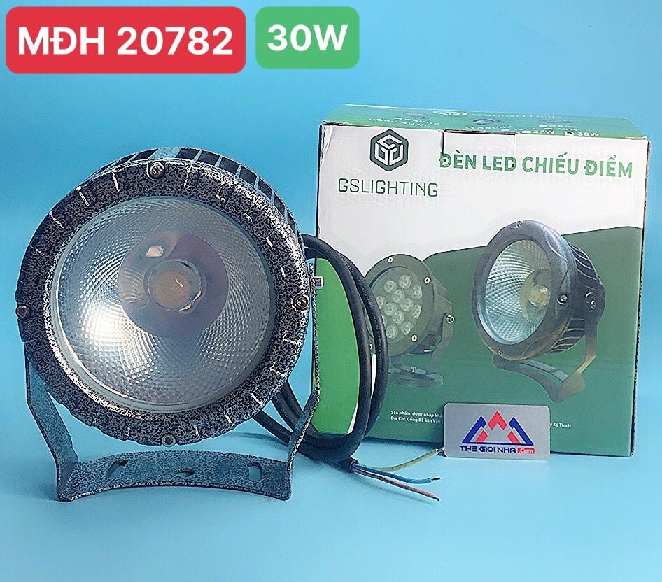 Đèn LED Chiếu Điểm COB Công Suất 30W GS lighting, Đèn LED Chiếu Điểm Ngoài Trời 30W BH 2 năm