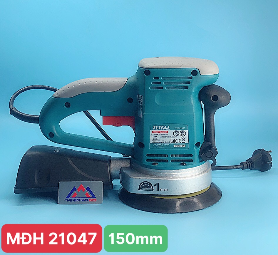 Máy chà nhám đĩa tròn TOTAL TF2041501 150mm 220V-240V/50-60Hz