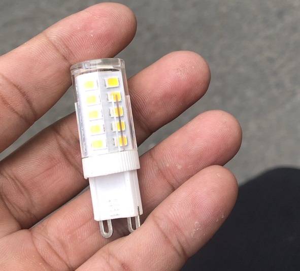 Đèn Led ghim Bắp Ngô 5W đui G9, ánh sáng vàng, Chip LED SMD2835