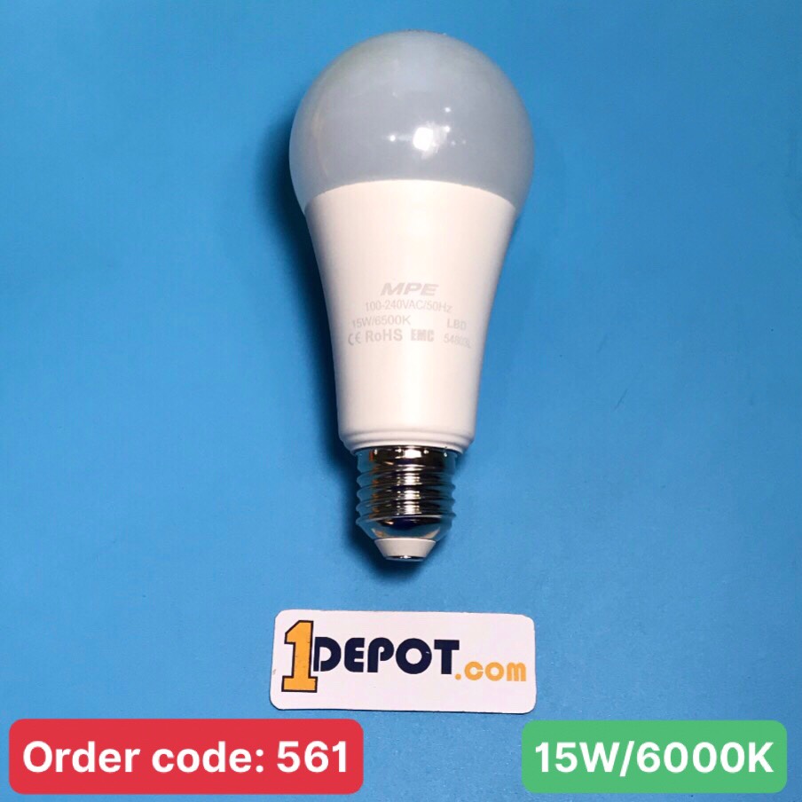 Bóng đèn Led Bulb 15W MPE LBD-15T, ánh sáng trắng