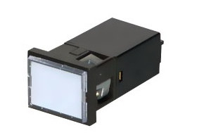 Đèn báo led hình chữ nhật 220VAC Hanyoung CR40-A0-W , kích thước 40x32x75mm màu trắng