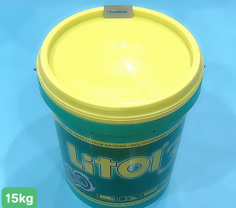 Mỡ bò chịu nhiệt Litol3, khối lượng 15kg  Mỡ bò chịu nhiệt Litol3, khối lượng 15kg Mỡ bò chịu nhiệt Litol3, khối lượng 15kg