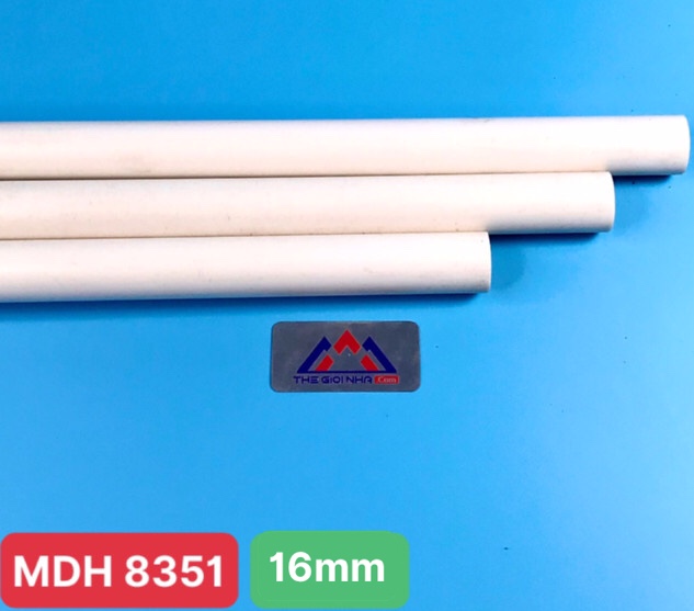 Ống luồn dây điện cứng PVC MPE chịu lực nén 750N A9016 Ø16mm dày 1.30mm