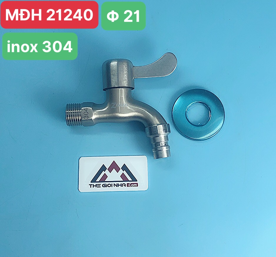 Vòi xả nước lạnh inox 304 VH-05 phi21