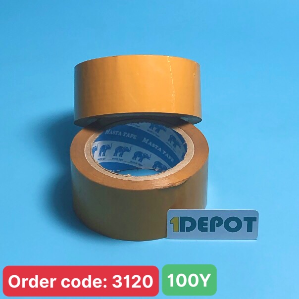 Băng keo đục 100 Yard, lõi 5ly x 48mm x 1.2kg, 6 cuộn/cây