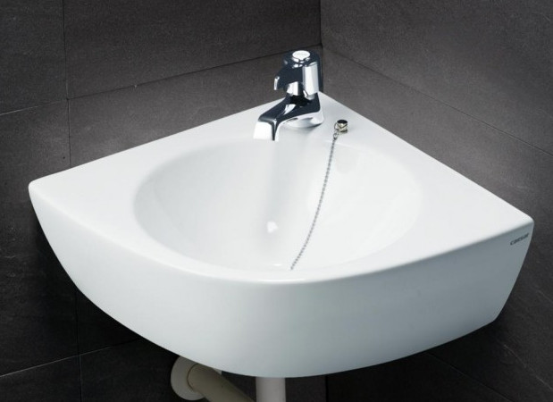 Chậu lavabo treo gốc vuông, kích thước 36x36cm