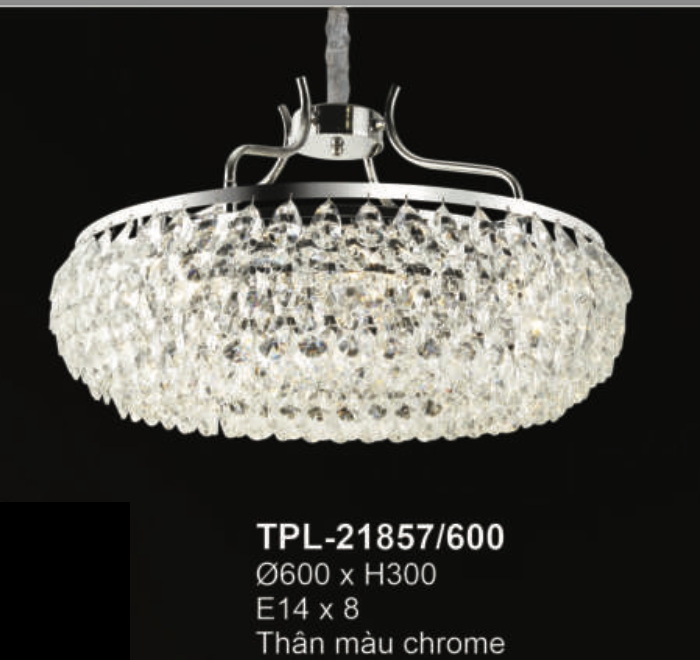 Đèn chùm Andora TPL-21857/600 Ø600*H300, E14x8