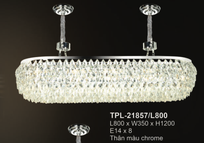 Đèn chùm Andora TPL-21857/L800 L800*W350*H1200, E14x8